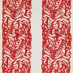 Untitled by Peter Kogler, 2013, screen print, acrylic on canvas; unframed, offered Nov 2016