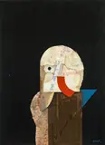Karl Korab, Untitled, 1989, mixed media, collage on paper; framed