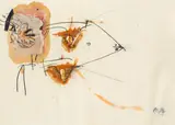 Jürgen Messensee, Catameran, 1999, mixed media on paper; framed