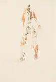 Josef Mikl, Stehender Akt" (Standing nude)