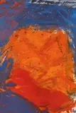 Josef Mikl, 2 Köpfe mit Orange" (2 heads with orange)