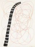 Untitled by Oswald Oberhuber, 1988, mixed media on paper; unframed, offered Nov 2016