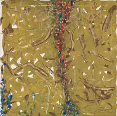 Oswald Oberhuber, Untitled, 1989, oil on canvas; framed