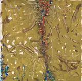 Oswald Oberhuber, Untitled, 1989, oil on canvas; framed