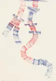 Untitled by Oswald Oberhuber, 1952, stamp on paper; unframed, sold Nov 2016