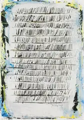 Untitled by Drago J. Prelog, 2005, mixed media on paper; framed, sold Nov 2016