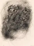 Arnulf Rainer, Untitled (graphic from Henri Michaux overworked), 1984-87, mixed media on litograph; unframed