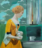 Martin Praska, Candle Light, 2013, oil on canvas; unframed
