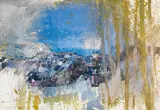 Gottfried Salzmann, Untitled (coast village at the Normandie)