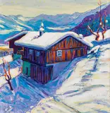 Thomas Metlewicz, Motiv bei Kitzbühel, oil on canvas; framed