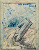 Christian Ludwig Attersee, Blau schreitet die Eins