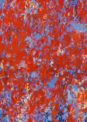 Andrea Bischof, Heart (from the series Pulsations #41), 2013, oil on canvas; framed