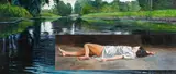 Martin Schnur, Sound # 2, 2007, oil on canvas; framed