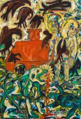 Alfred Klinkan, Untitled, oil on canvas; unframed