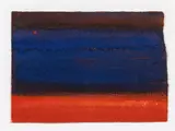 Untitled (from the series Mongolei) by Günther Uecker, 1984, watercolour on paper; unframed, sold Nov 2016