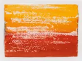 Untitled (from the series Mongolei) by Günther Uecker, 1984, watercolour on paper; framed, sold Nov 2016