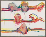 Maria Lassnig, Untitled (from the series: Malflüsse)