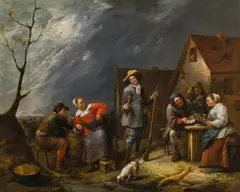 Gillis van Tilborgh, Return from the hunt, 1657, oil on canvas