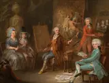 called Kremser-Schmidt Martin Johann Schmidt, Family portrait Martin Johann Schmidt, 1790, oil on zinc plate