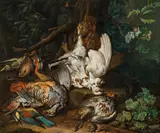 Philipp Ferdinand de Hamilton, Hunting still life with birds, 1738, oil on canvas