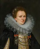 Portrait of a woman by circle of Peter Paul Rubens, c. 1610, oil on panel, parqueted, sold Oct 2016