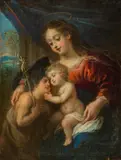 Madonna with child and the infant St. John the Baptist by circle of Hendrik van Balen, oil on copper, offered Oct 2016