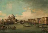 The entry of the Canal Grande by Giovanni Antonio Canal, called Canaletto , follower of, oil on canvas, sold Oct 2016