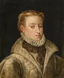 Anna of Austria (1549-1580) by follower of Juan Pantoja de la Cruz, oil on panel, sold Oct 2016