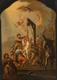 Martyrdom of Saint Bartholomew by attributet to Johann Nepomuk Croce, oil on canvas, offered Oct 2016