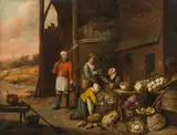 Thomas van Apshoven, Vegetable seller, 1646, oil on panel