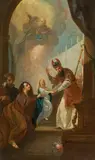 Presentation of Mary by circle of Bartolomeo Altomonte, oil on canvas, sold Oct 2016