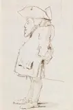 Giovanni Battista Tiepolo, Caricature of a man with tricorn and sword