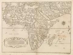 Giacomo Gastaldi, Africa, engraving