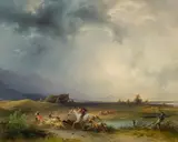 Friedrich Gauermann, Homecoming of a herd before the thunderstorm