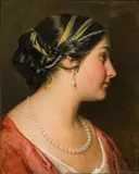 Friedrich von Amerling, Venetian woman (a girl's profile)