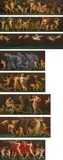 Adalbert Franz Seligmann, Frieze with the allegory of the 2nd Symphony of Franz Schmidt, c. 1914, oil on canvas; 8-part