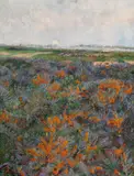 Sea buckthorn in Knokke by Emilie Mediz-Pelikan, 1890, oil on canvas, sold Oct 2016