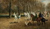 Jan Chełmiński, Carriage ride of an elegant society