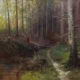 Karl Ludwig Prinz, Scenery in the Vienna Woods, 1910, oil on canvas
