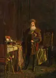 Eduard Charlemont, Russian aristocrat, 1872, oil on panel
