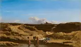 Bathing gypsies by August Xaver Karl Ritter v. Pettenkofen, c. 1860, oil on canvas, sold Oct 2016