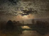 Louis Douzette, Full moon night (Barth on the Baltic Sea)