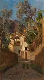 Tina Blau, Street in Malcesine at the Lake Garda