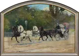 Ludwig Koch, A carriage ride, 1908, oil on canvas