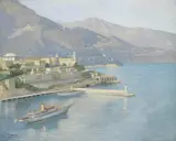 Karl Maria Schuster, View of the harbour of Monte Carlo