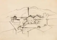 Donawitz by Herbert Boeckl, ca. 1942, charcoal on paper, sold Jun 2016