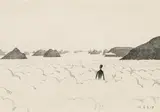 Franz Sedlacek, Fieberträume, Das Nebelmeer, 1917, ink on paper