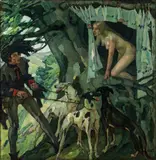 Leo Putz, Genoveva (fairytale princess in a tree)