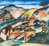Otto Rudolf Schatz, Landscape with houses