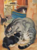 Norbertine Bresslern-Roth, Katzen (Cats)